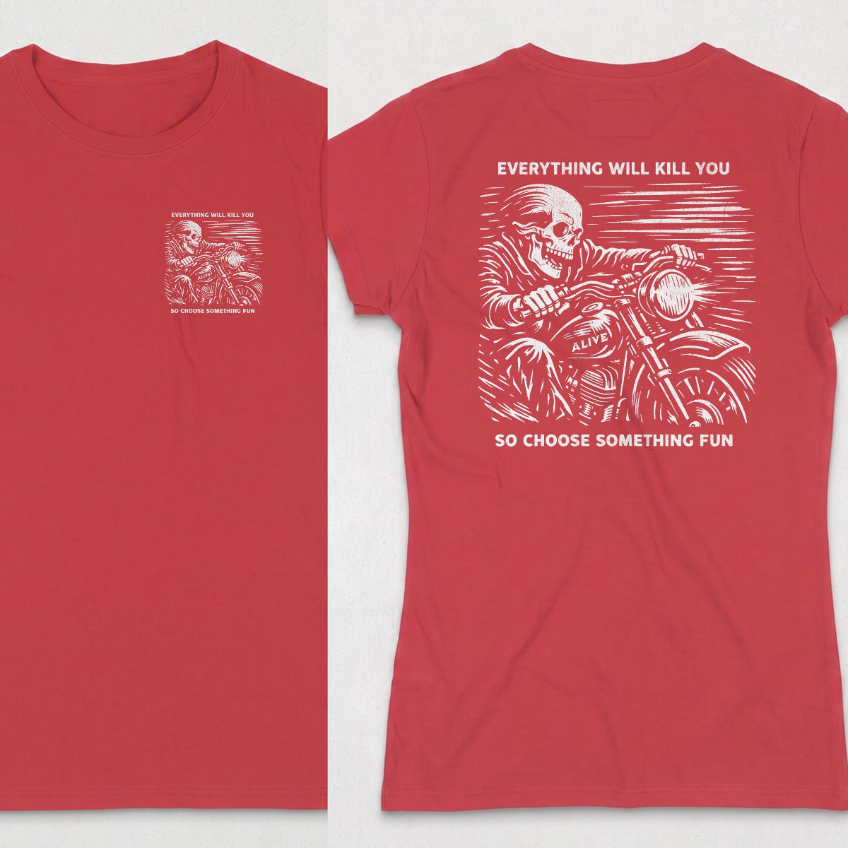 Red | Left Chest + Back