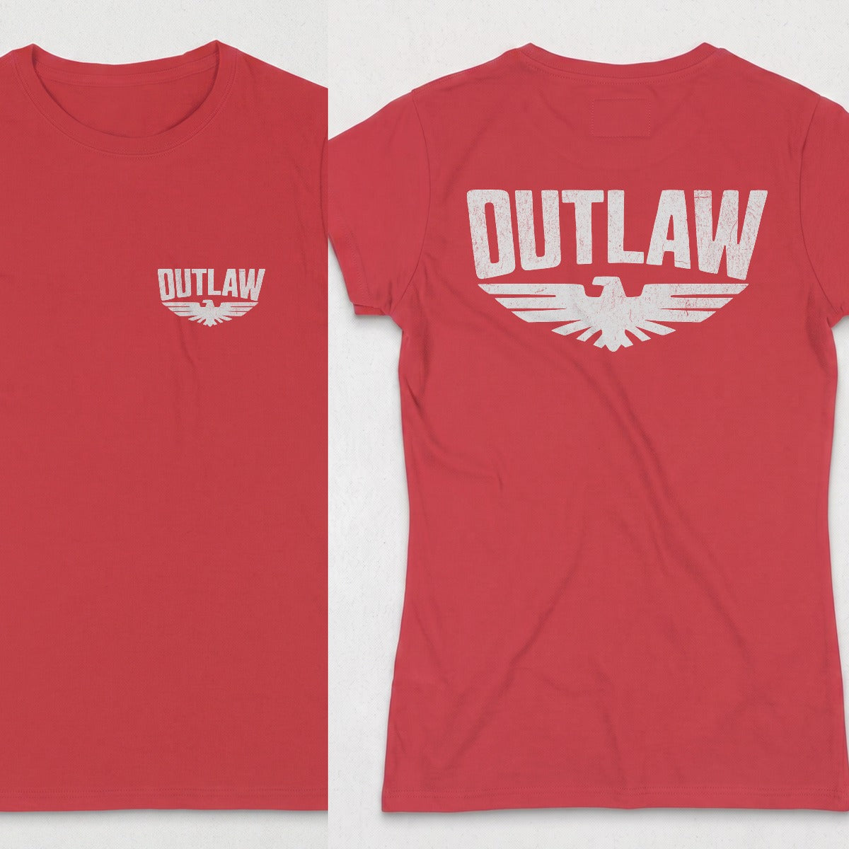 Red | Left Chest + Back
