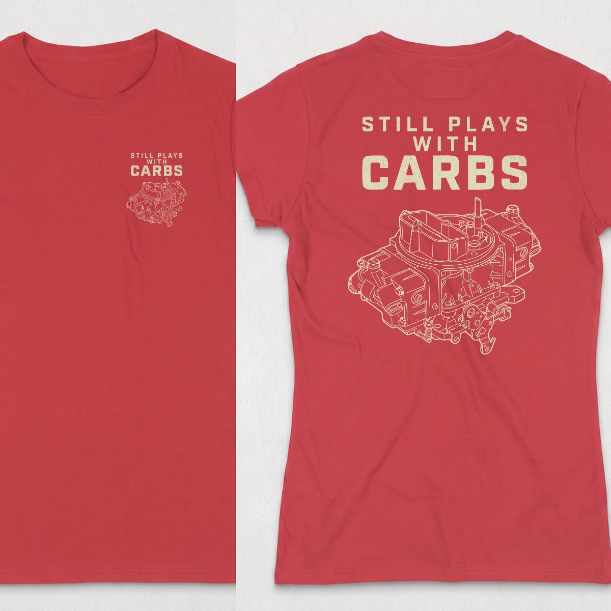 Red | Left Chest + Back