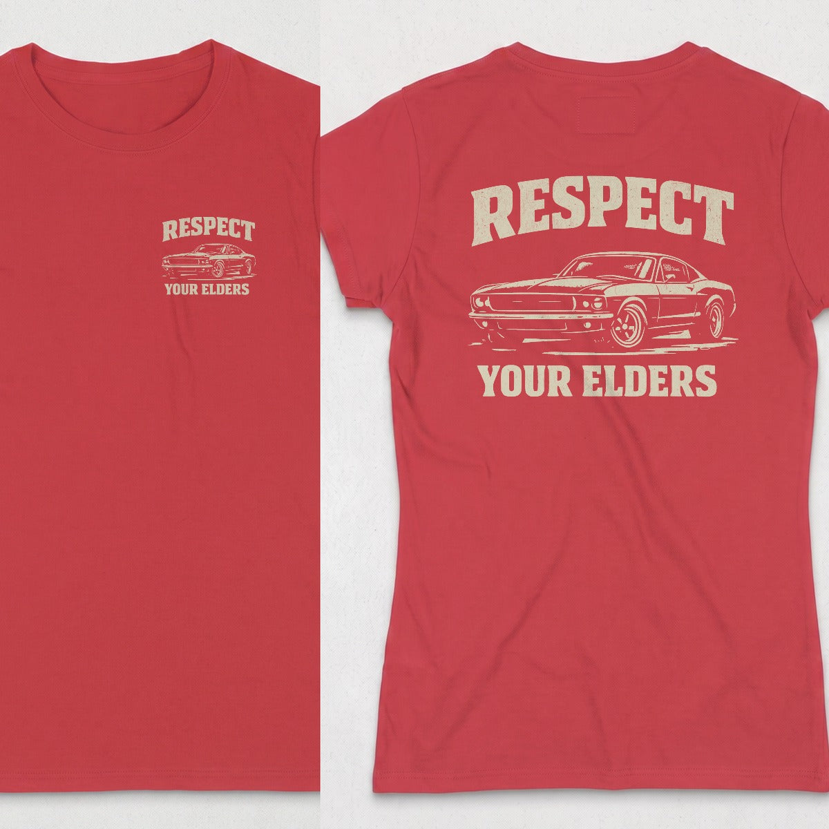 Red | Left Chest + Back