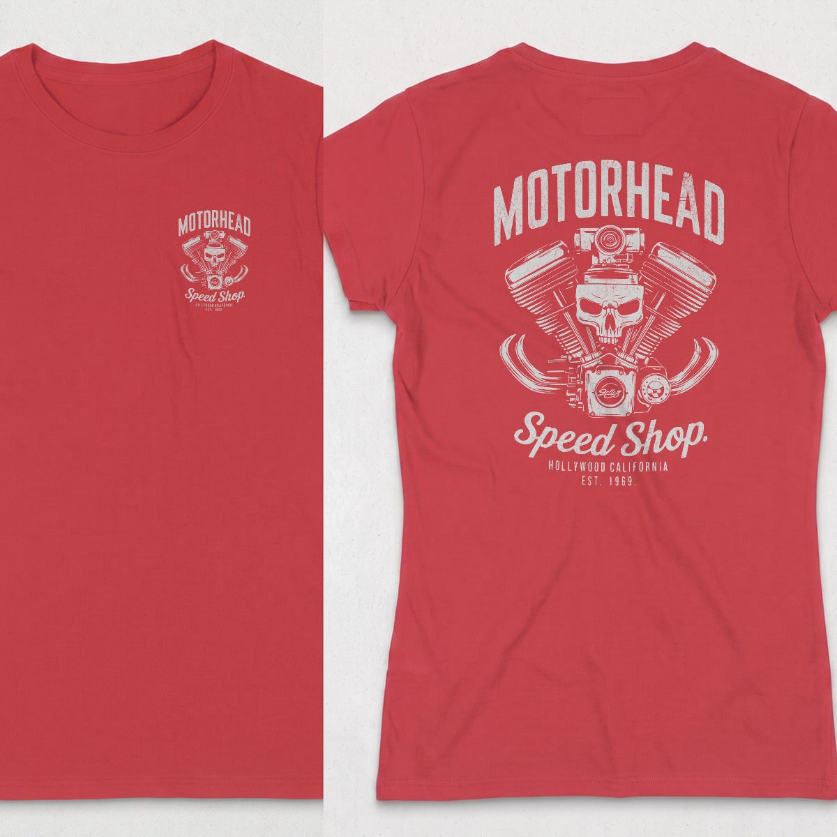 Red | Left Chest + Back