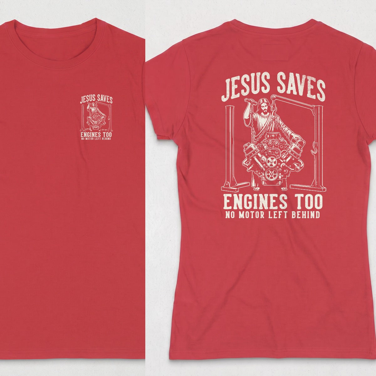 Red | Left Chest + Back