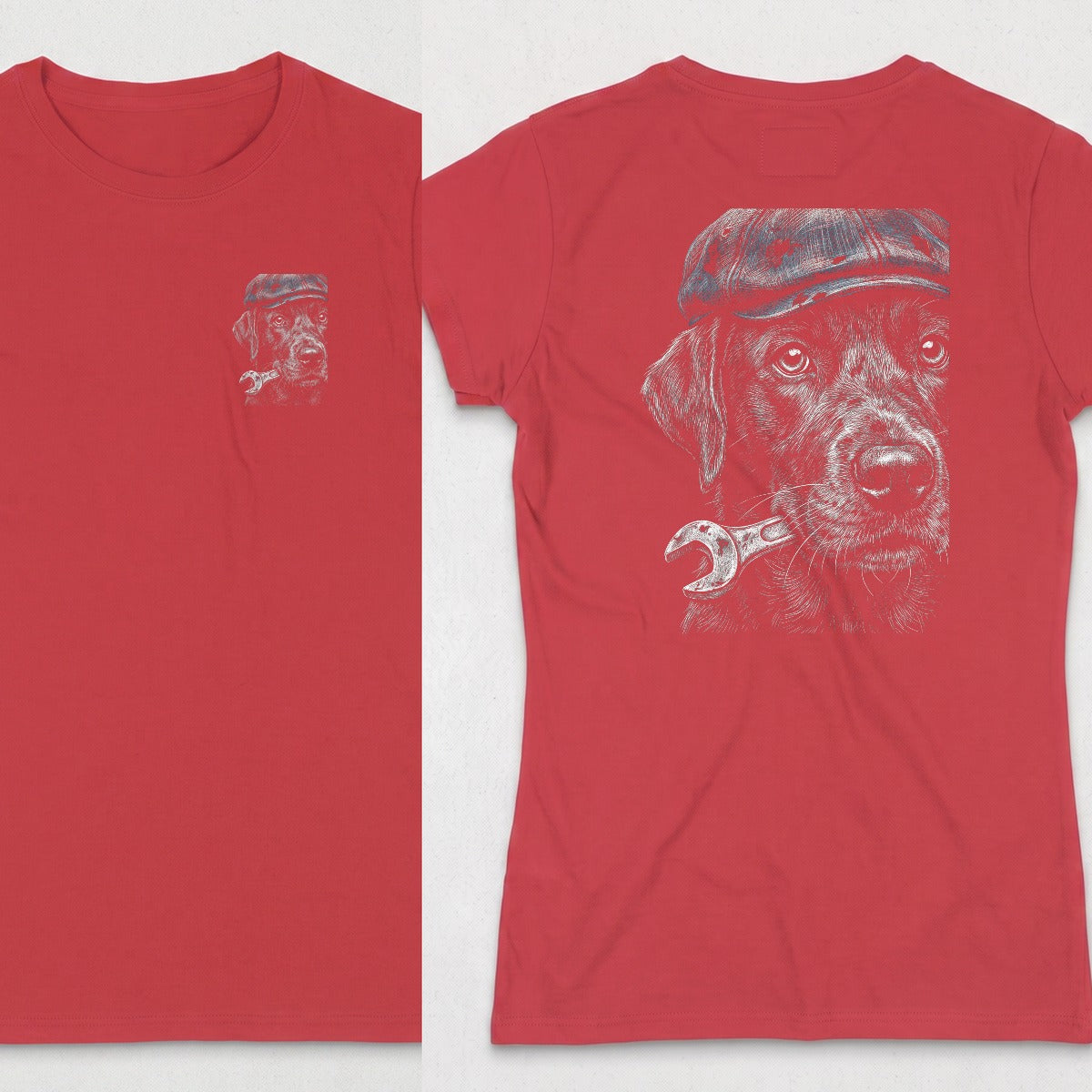 Red | Left Chest + Back
