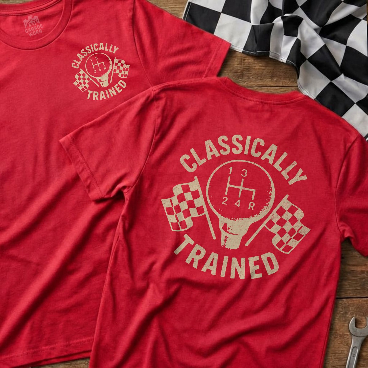 Red | Left Chest + Back