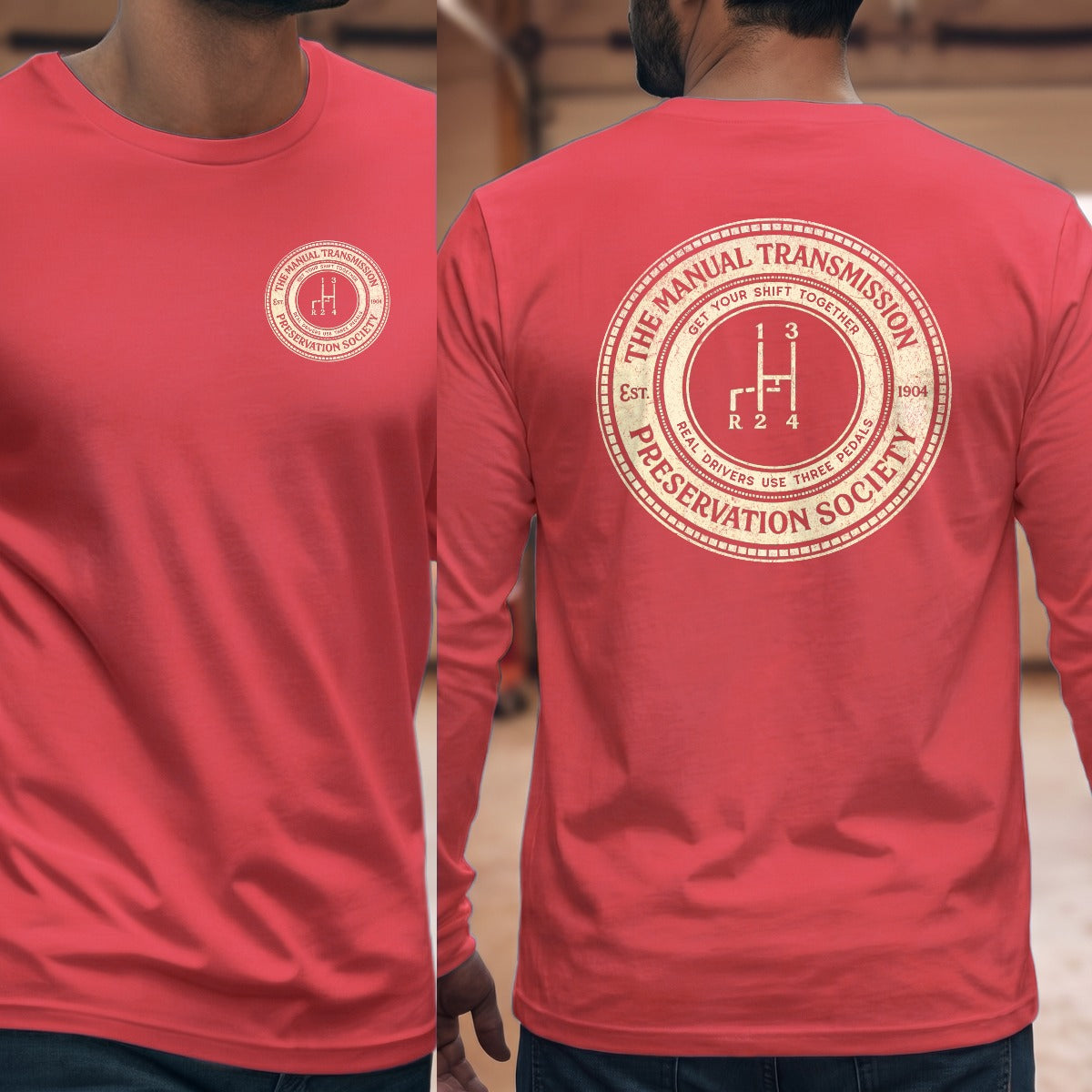 Red | Left Chest + Back