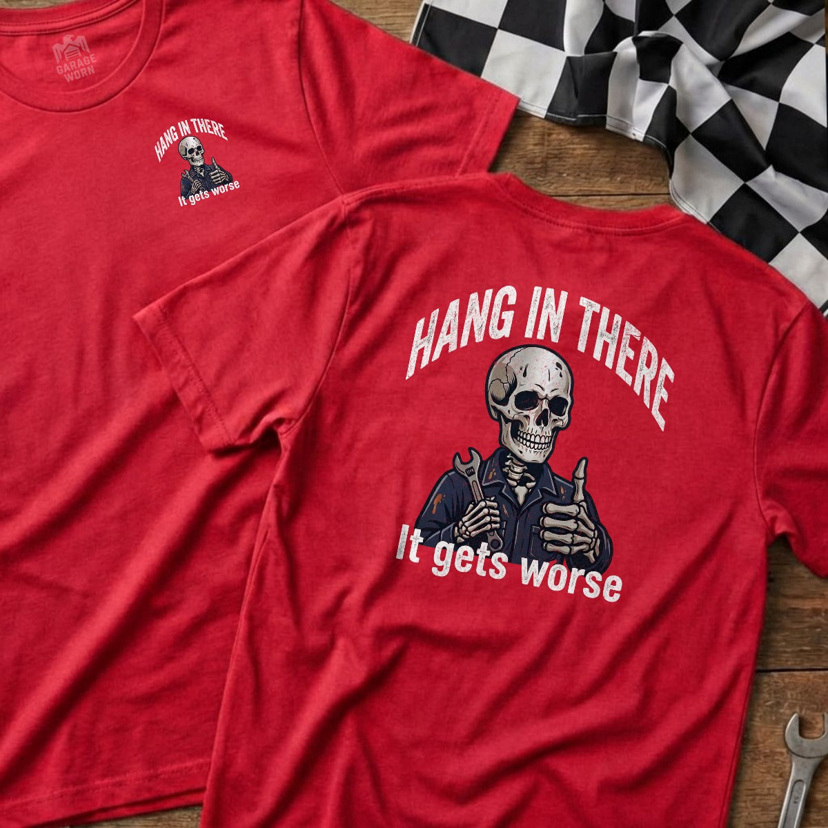 Red | Left Chest + Back