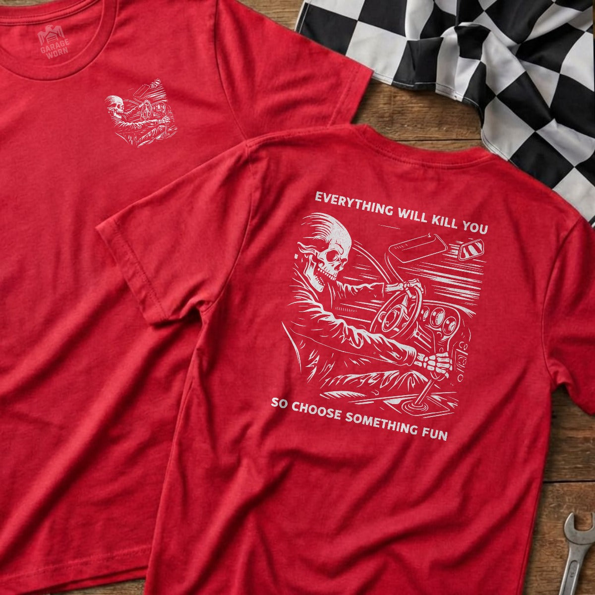 Red | Left Chest + Back