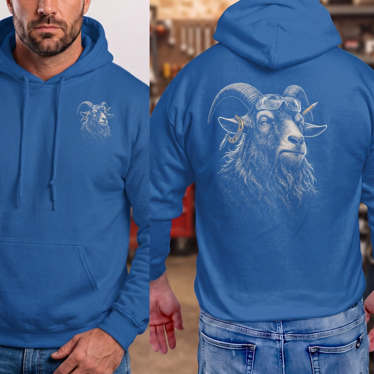 Royal | Left Chest + Back