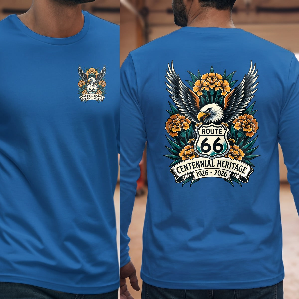 Royal | Left Chest + Back