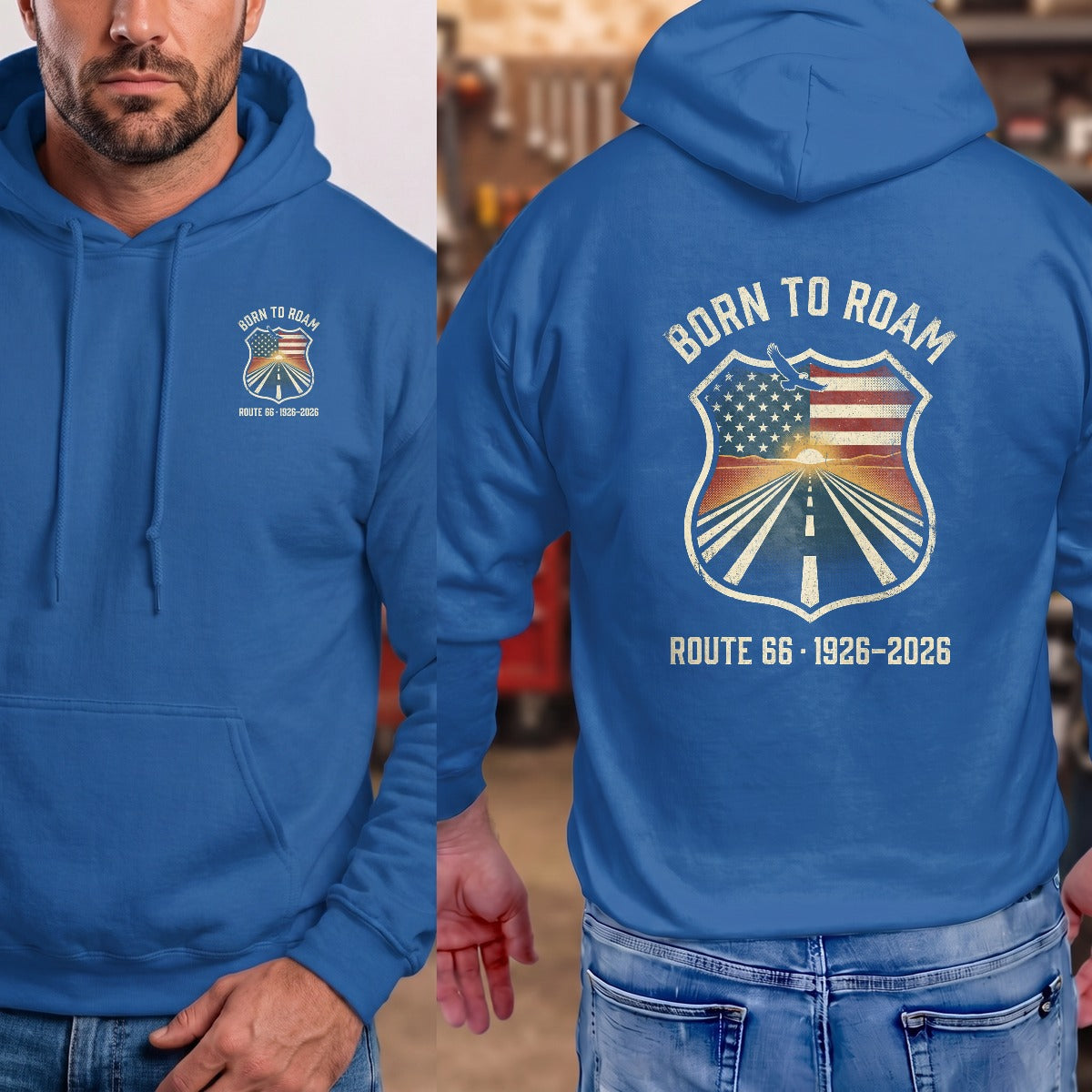 Royal | Left Chest + Back