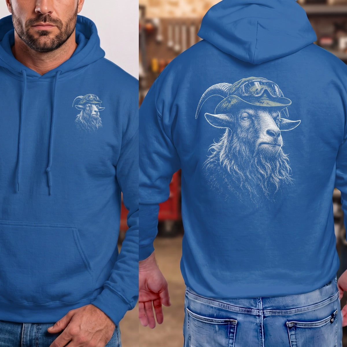 Royal | Left Chest + Back