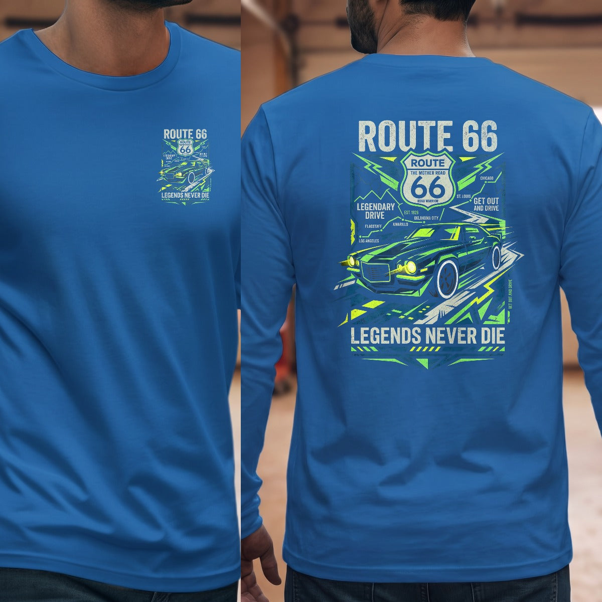 Royal | Left Chest + Back