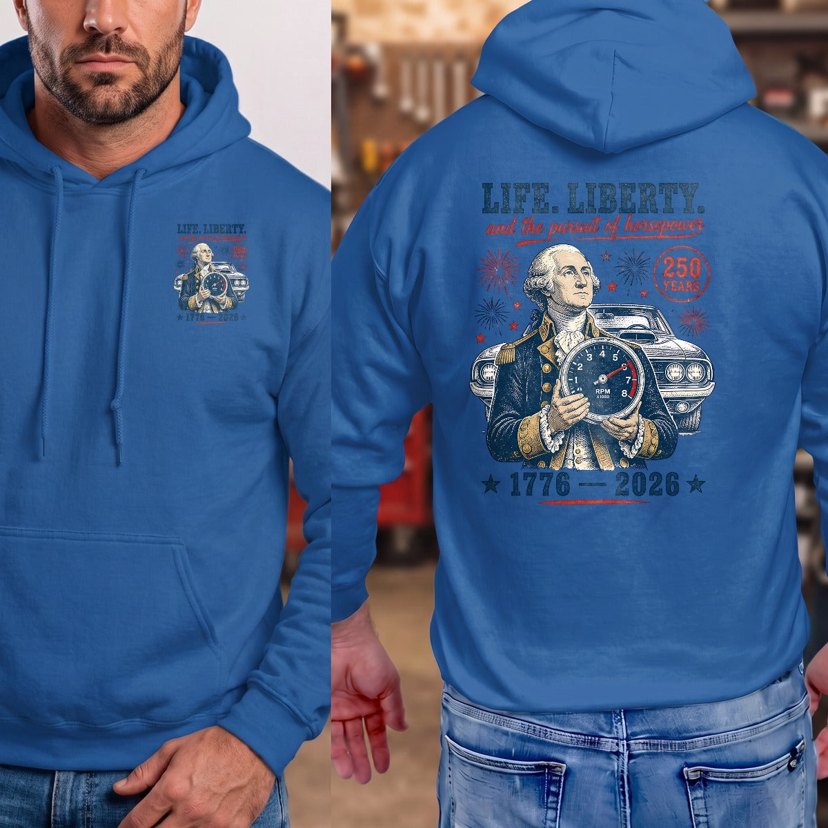 Royal | Left Chest + Back