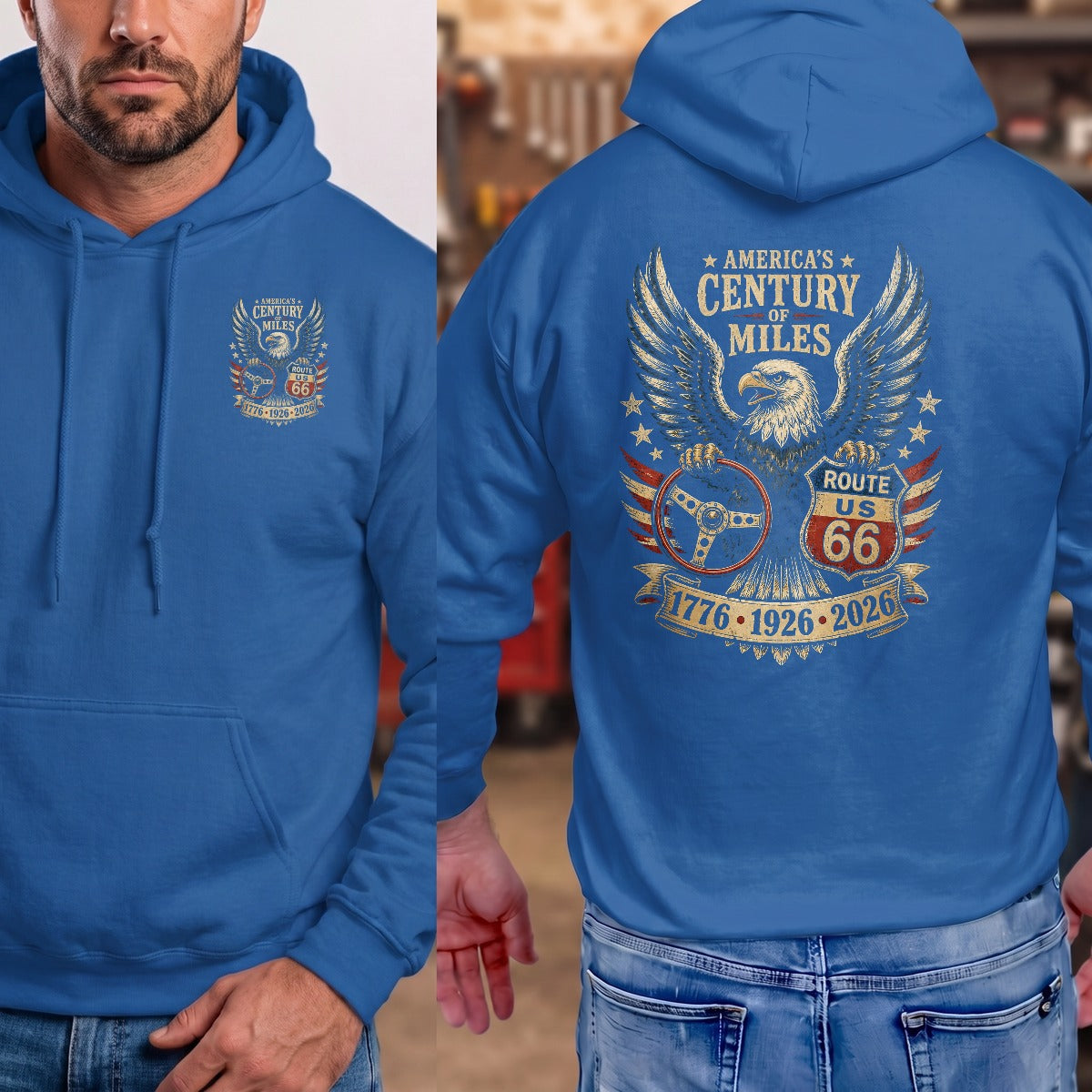 Royal | Left Chest + Back