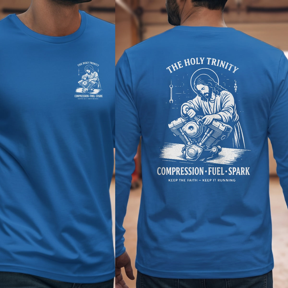 Royal | Left Chest + Back