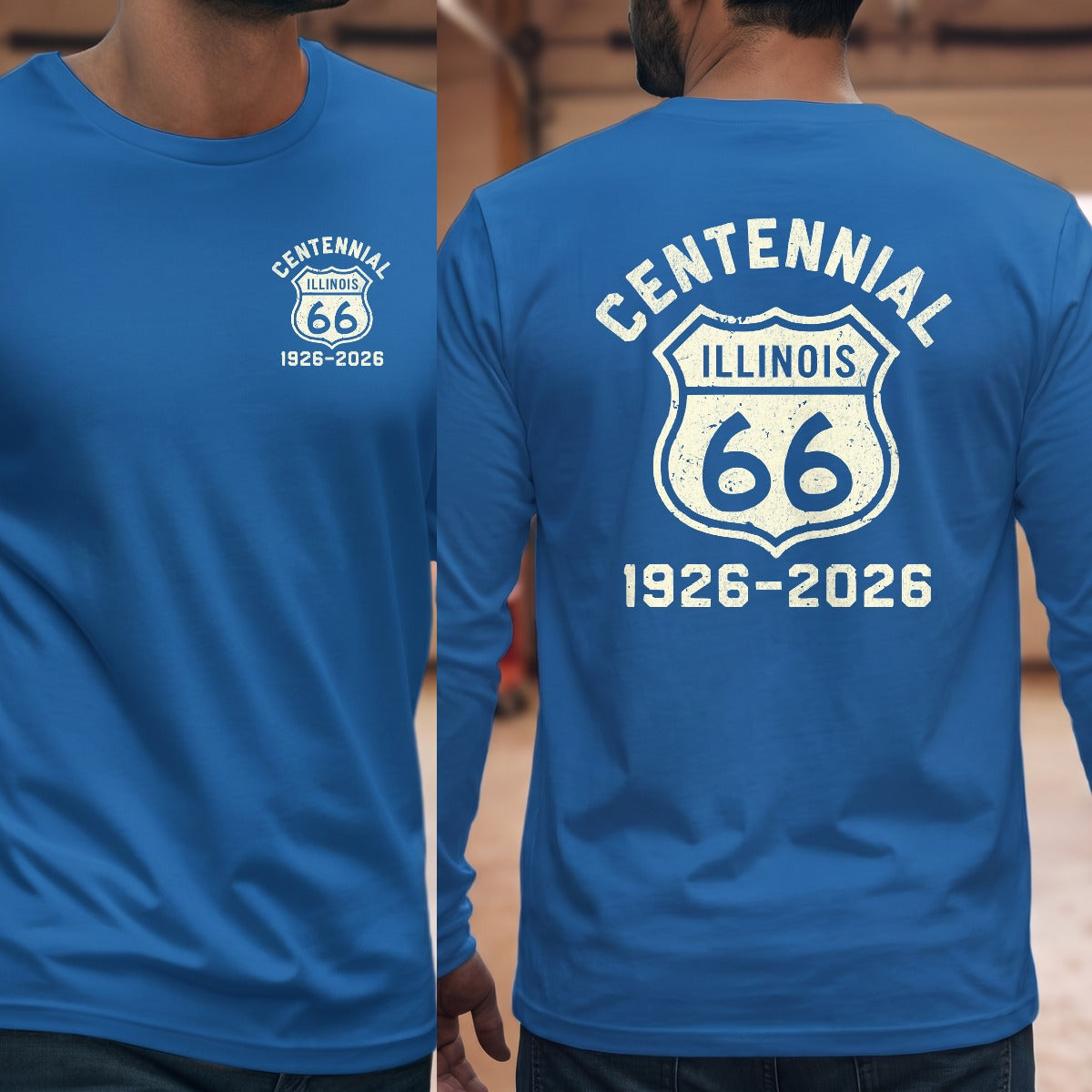 Royal | Left Chest + Back