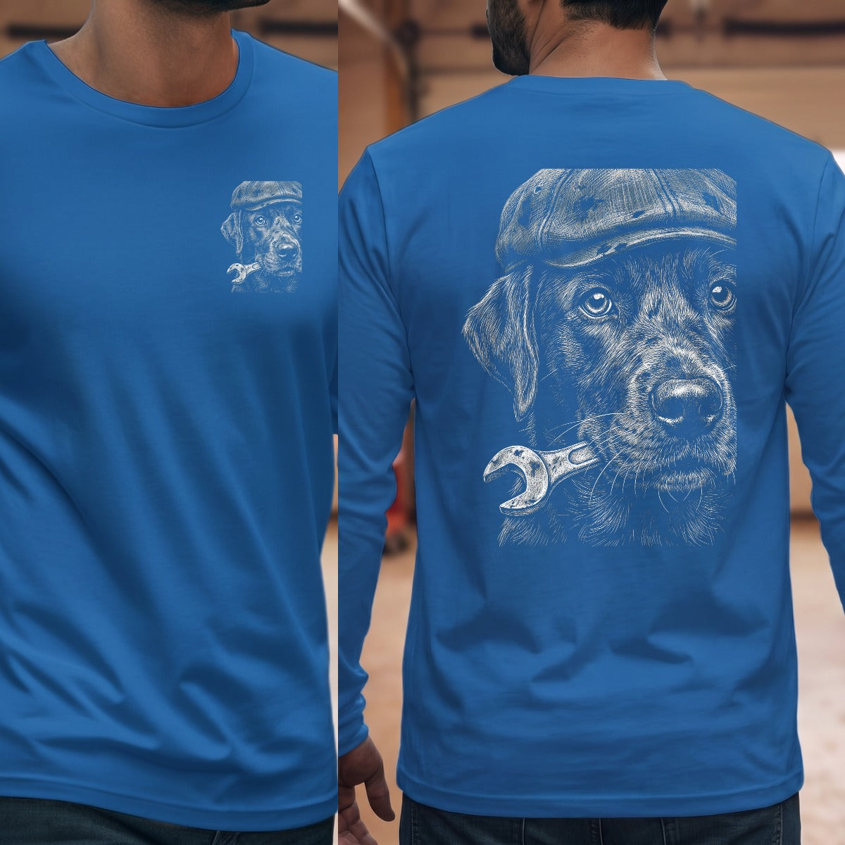 Royal | Left Chest + Back