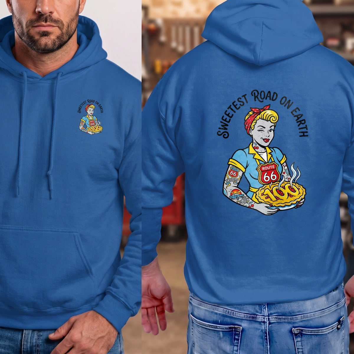 Royal | Left Chest + Back