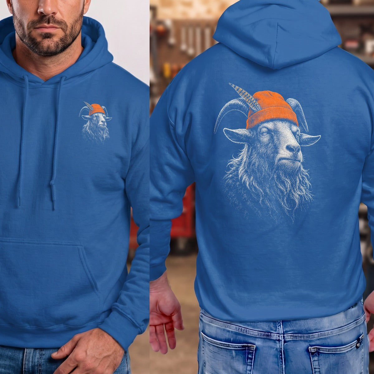 Royal | Left Chest + Back