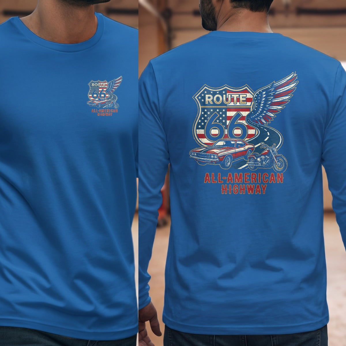 Royal | Left Chest + Back