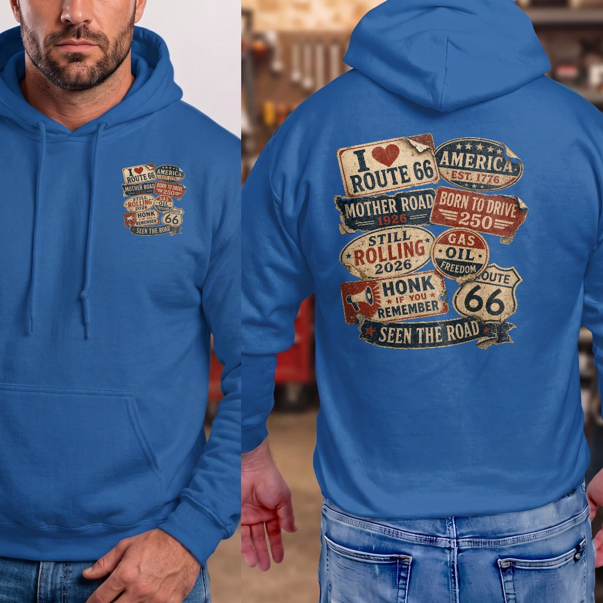 Royal | Left Chest + Back