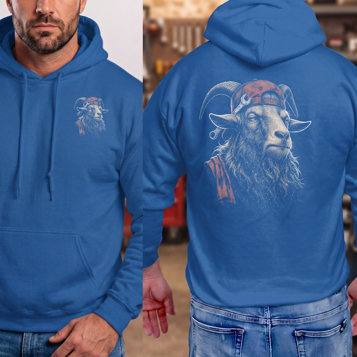 Royal | Left Chest + Back
