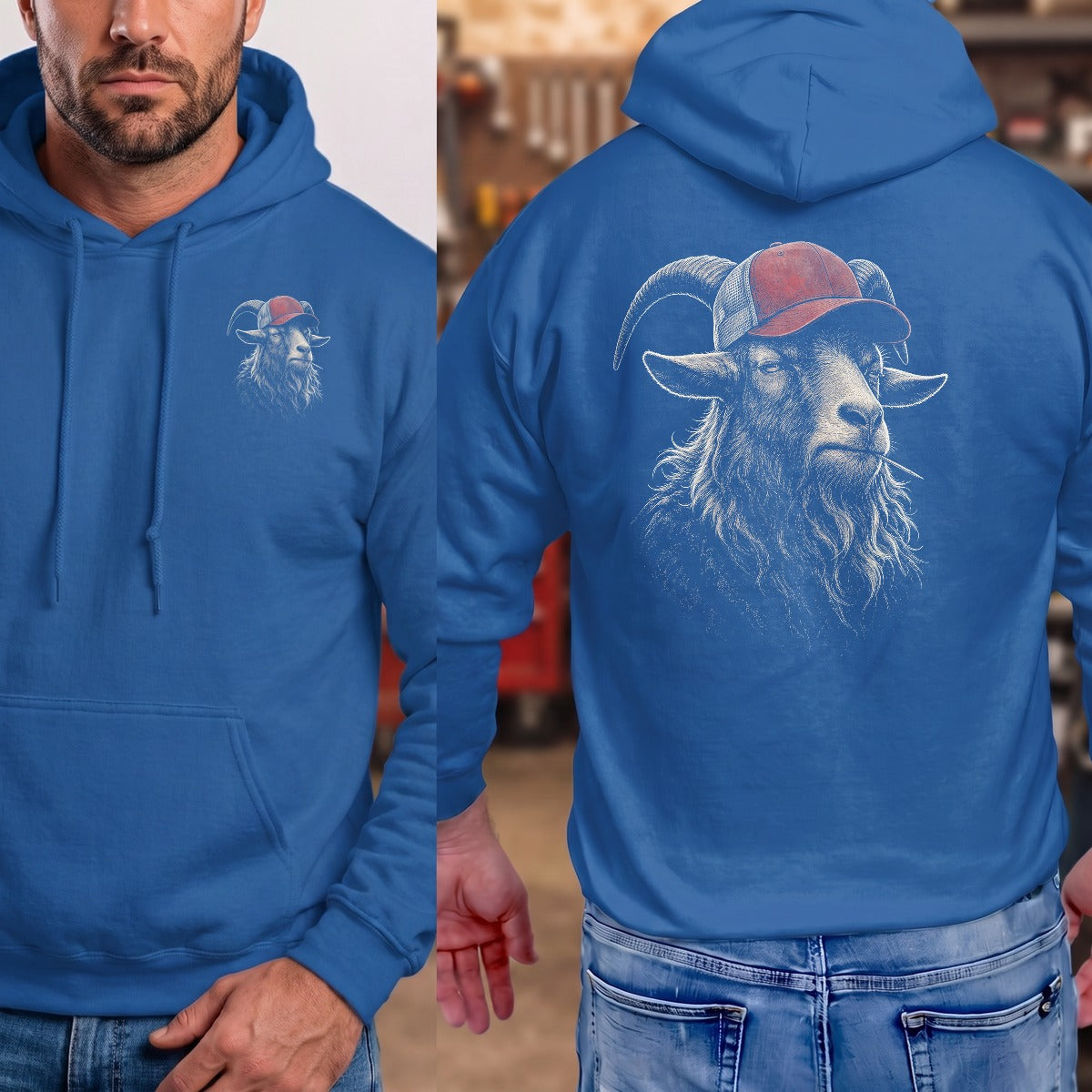 Royal | Left Chest + Back