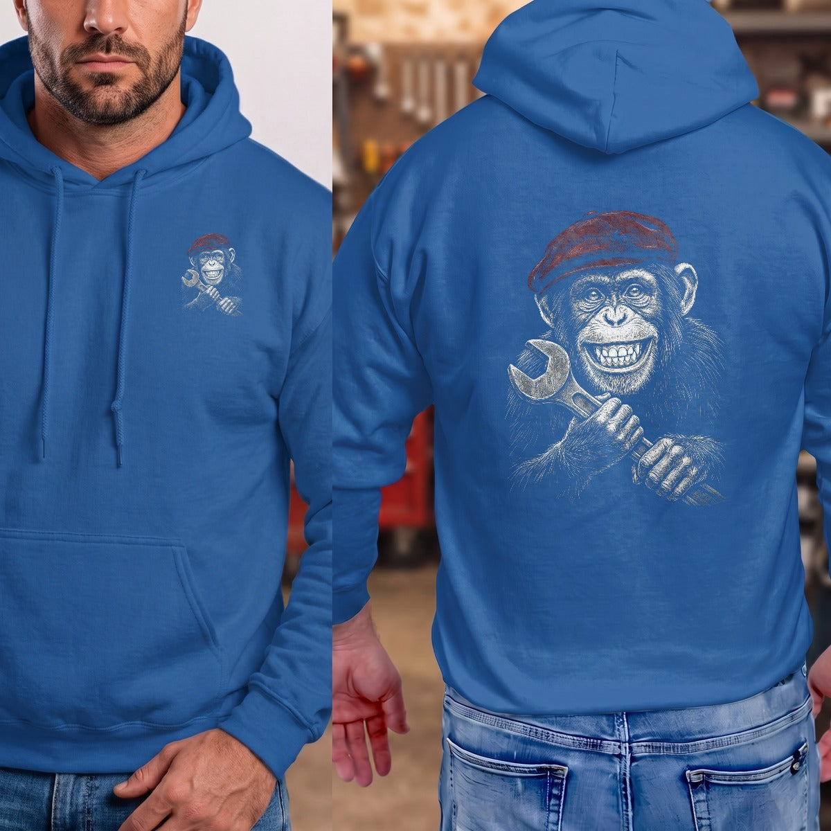 Royal | Left Chest + Back