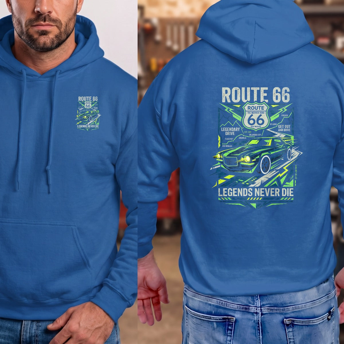 Royal | Left Chest + Back