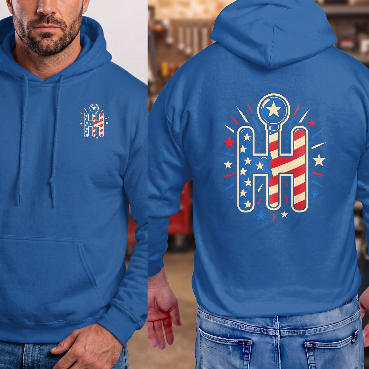 Royal | Left Chest + Back