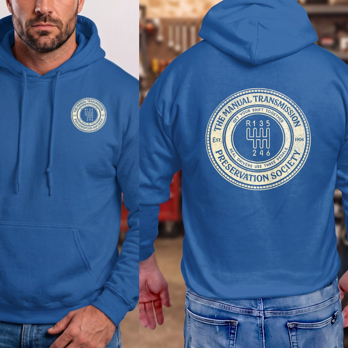 Royal | Left Chest + Back