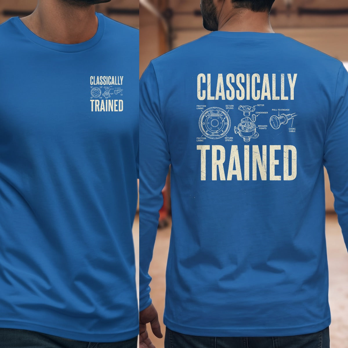 Royal | Left Chest + Back