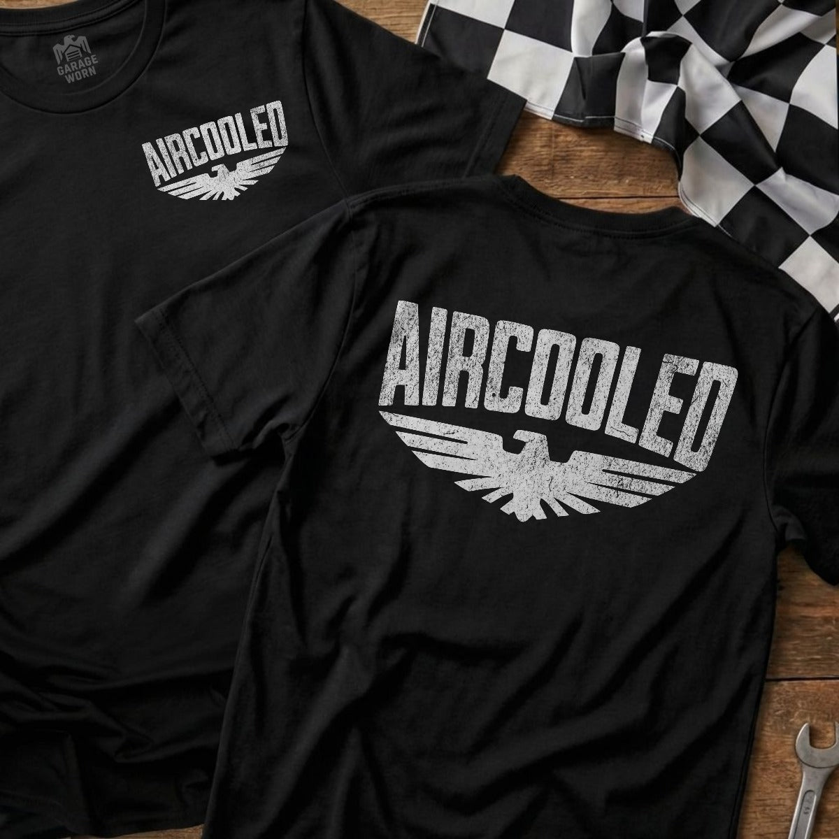 Black | Soft-Style Tee | Left Chest + Back