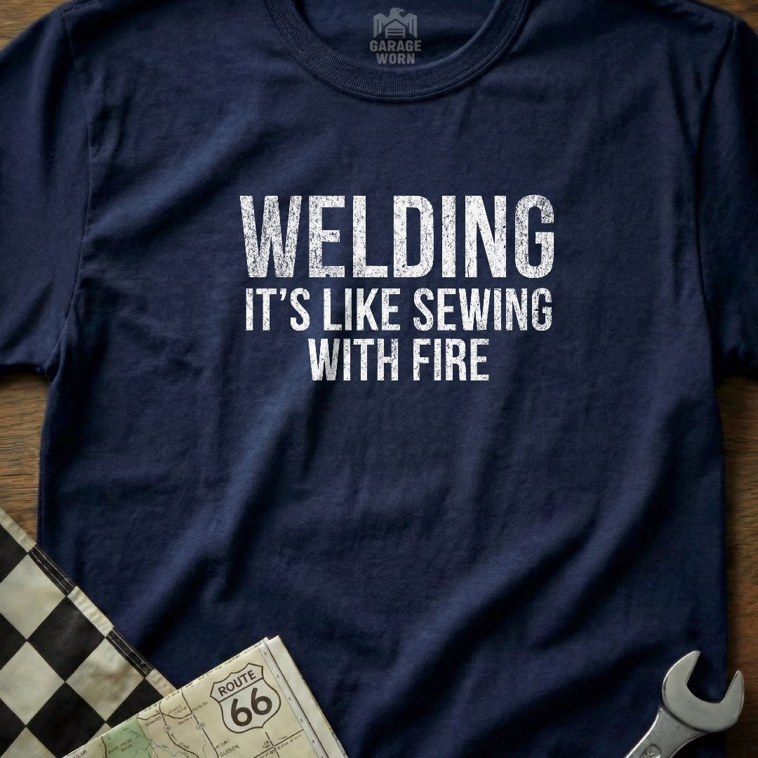 Blue | Soft-Style Tee | Front
