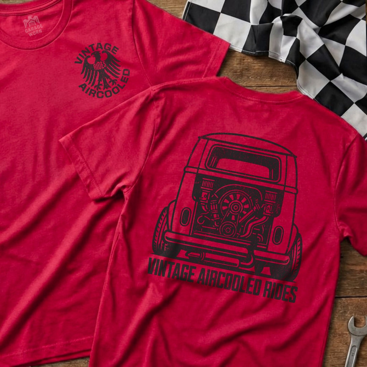 Heather Red | Soft-Style Tee | Left Chest + Back