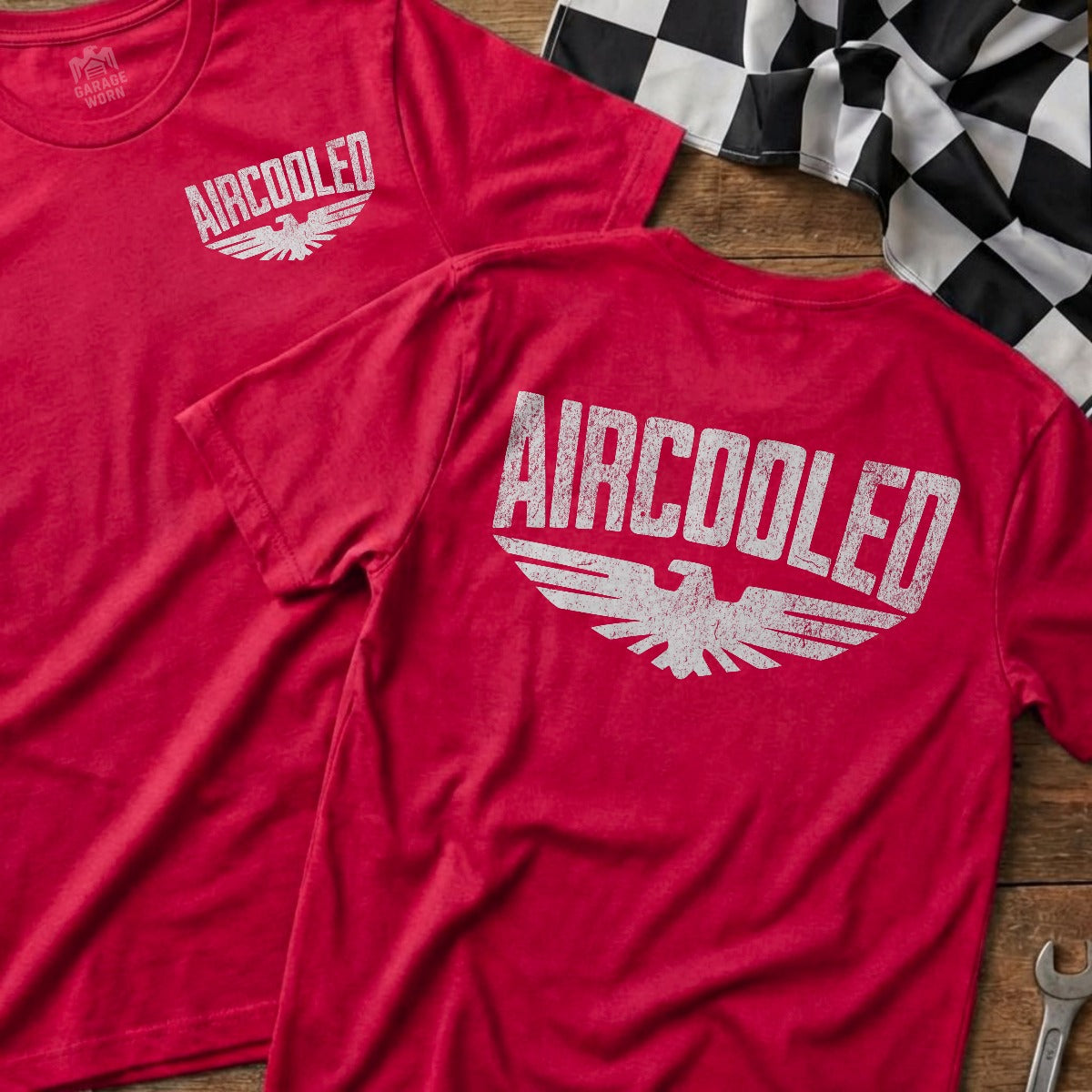Heather Red | Soft-Style Tee | Left Chest + Back