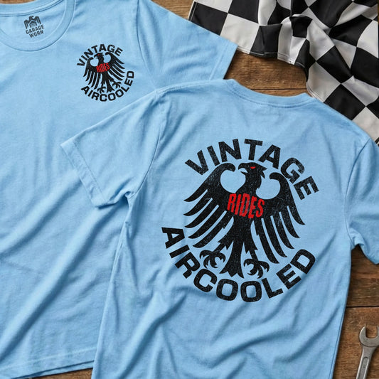 Light Blue | Soft-Style Tee | Left Chest + Back