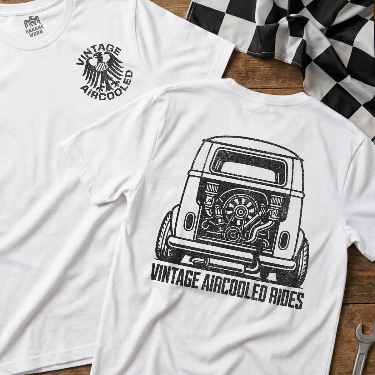 White | Soft-Style Tee | Left Chest + Back