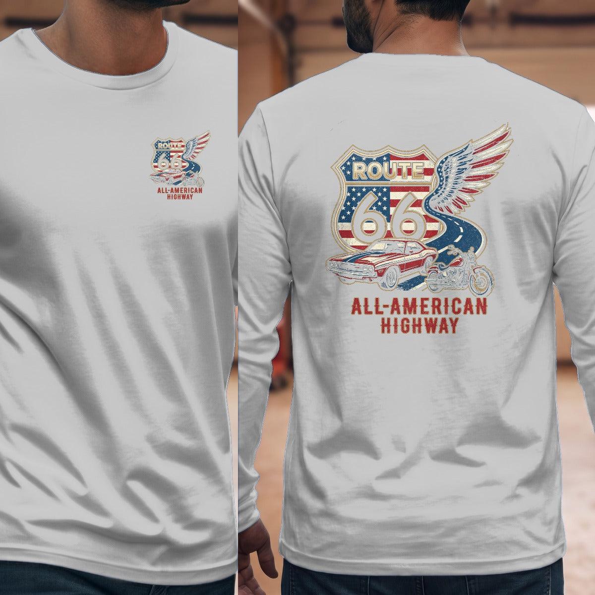 Sport Grey | Left Chest + Back