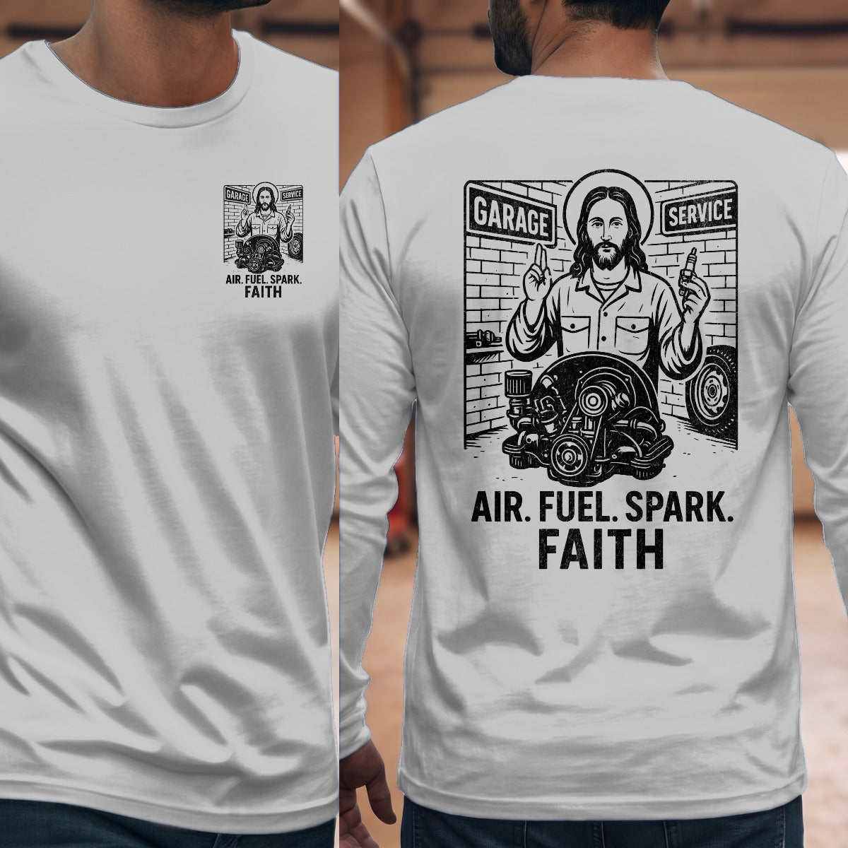 Sport Grey | Left Chest + Back