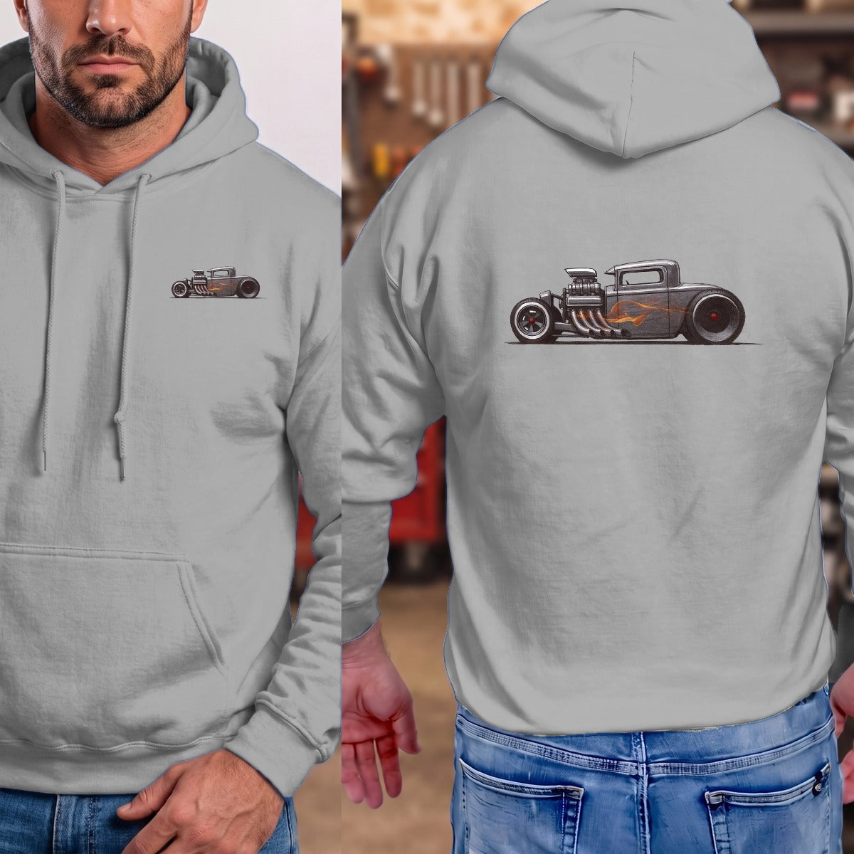 Sport Grey | Left Chest + Back