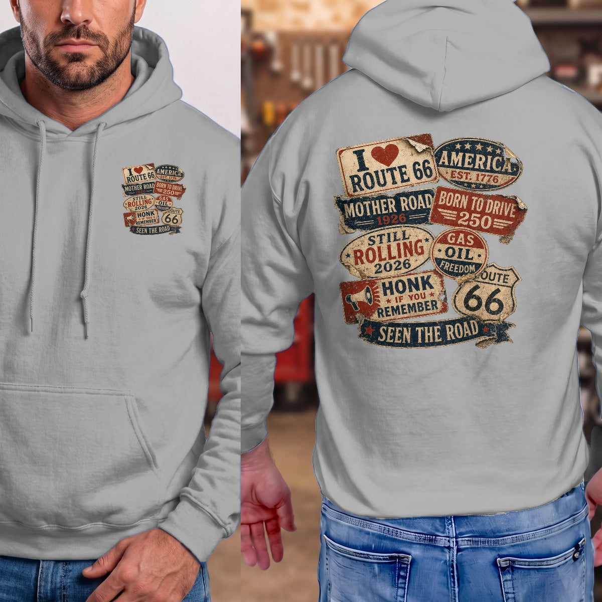 Sport Grey | Left Chest + Back