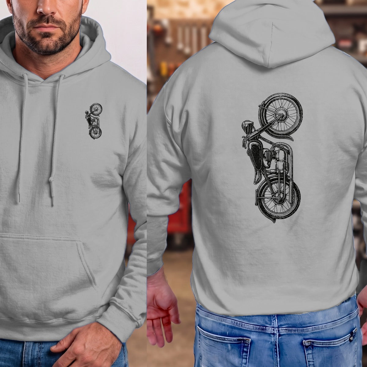 Sport Grey | Left Chest + Back
