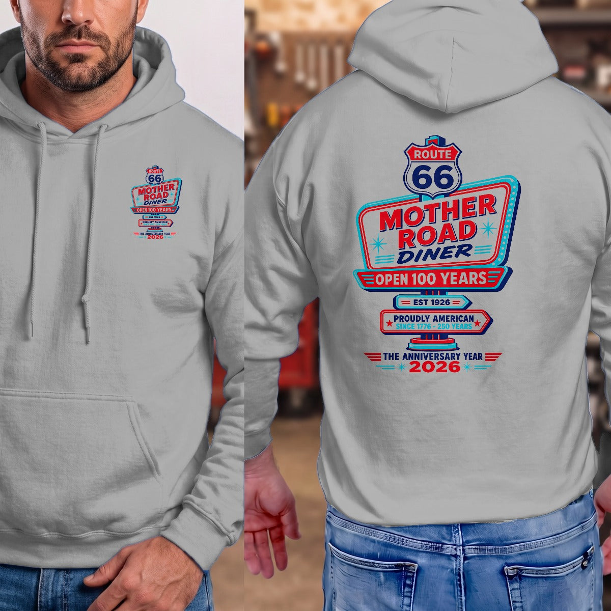 Sport Grey | Left Chest + Back