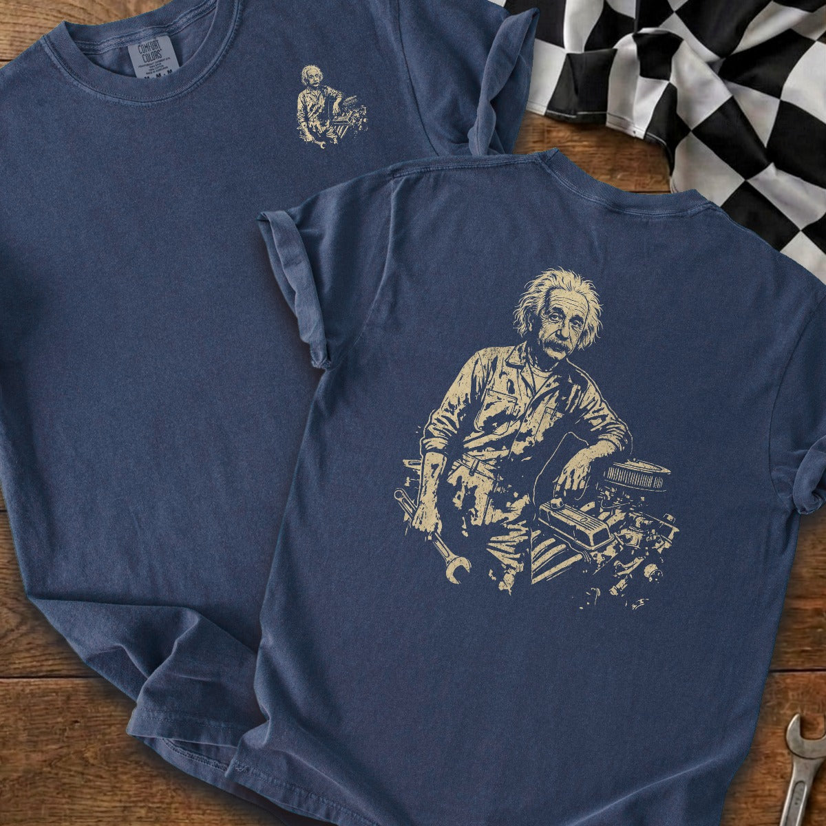 True Navy | Left Chest + Back