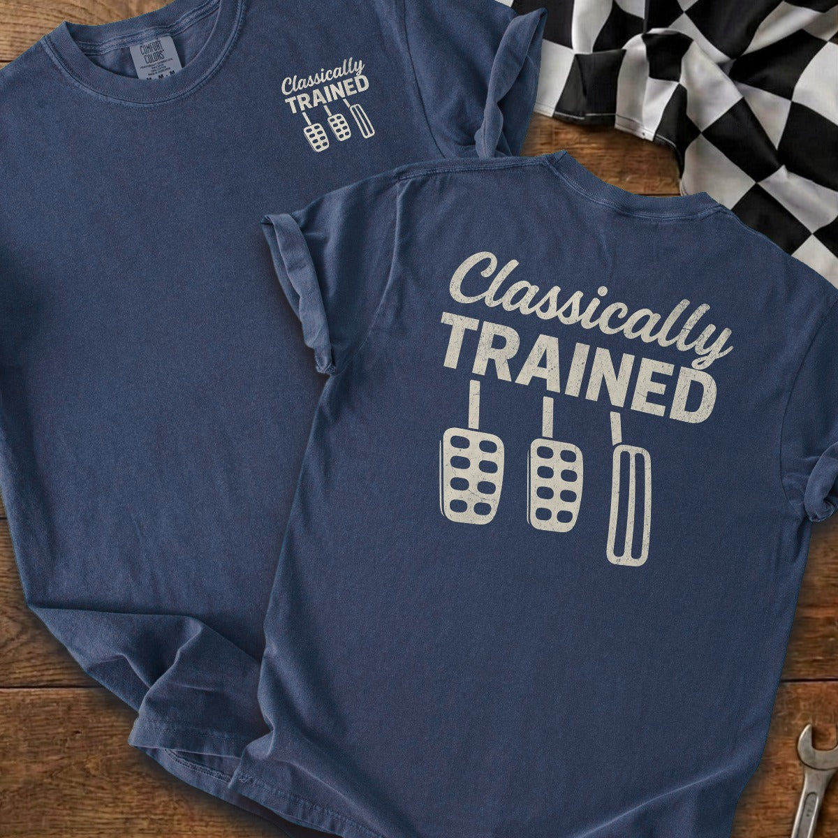 True Navy | Left Chest + Back