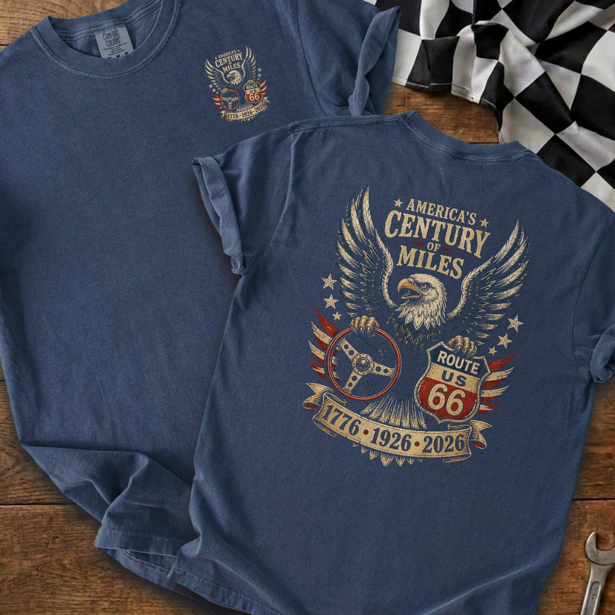 True Navy | Left Chest + Back
