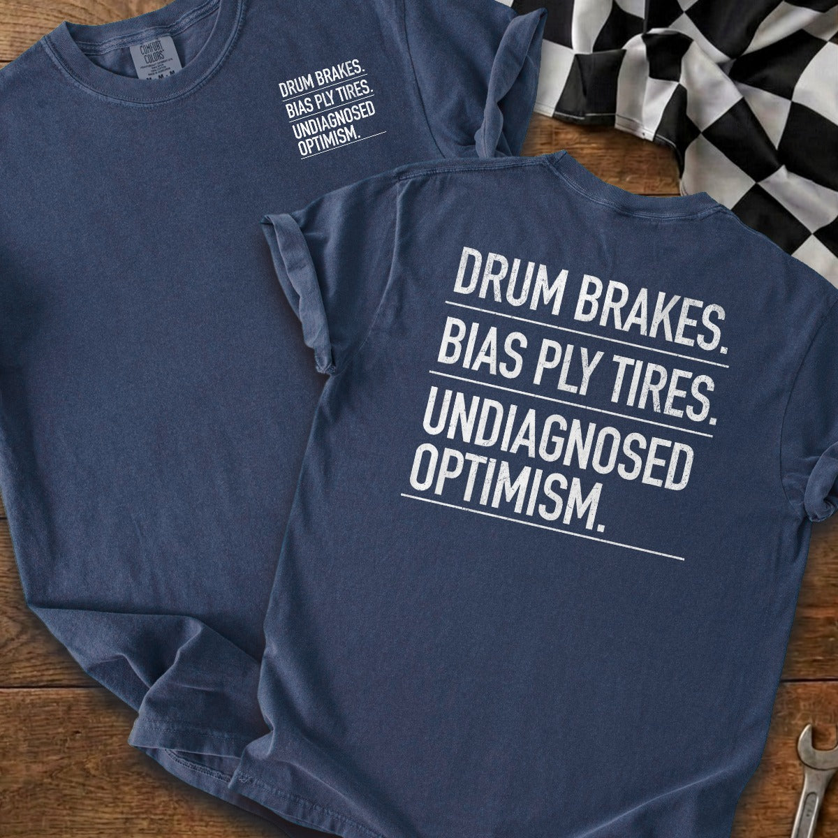 True Navy | Left Chest + Back