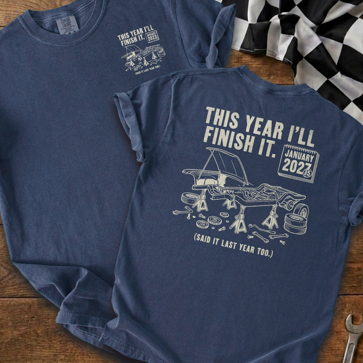 True Navy | Front & Back