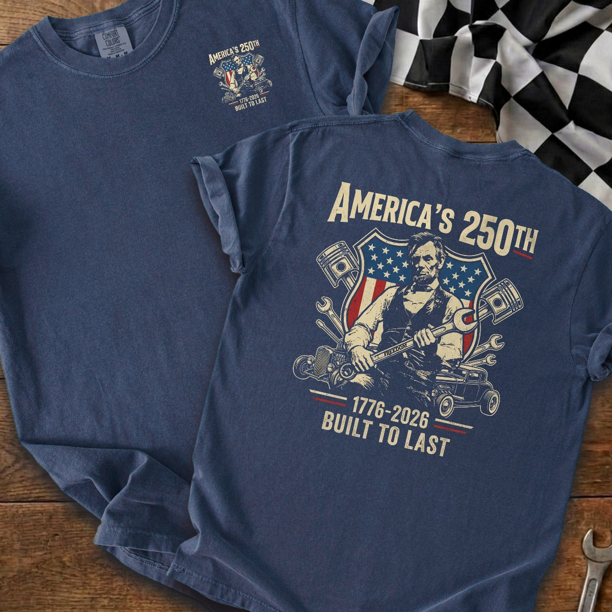 True Navy | Left Chest + Back